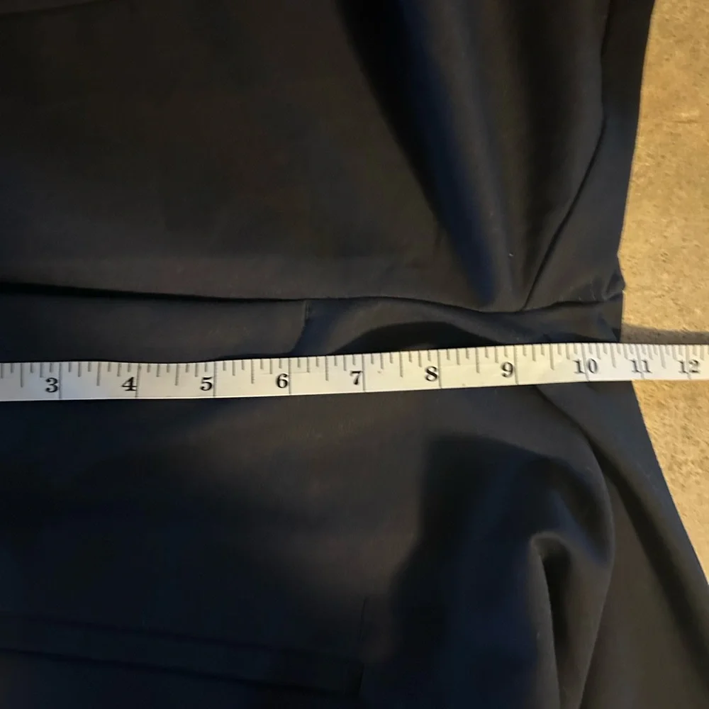 Zara pants - navy straight leg ankle length elastic back NWT - Picture 10 of 11